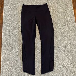 Lululemon Leggings Womens 2 Blue Cropped Capri Yoga Pants Activewear Stretch
